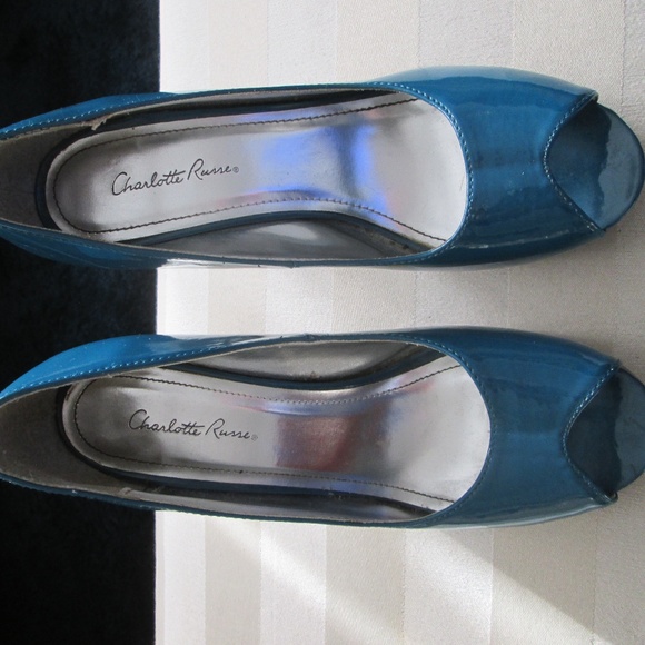 Charlotte Russe Shoes - Charlotte Russe - Teal Blue Heels Size 8